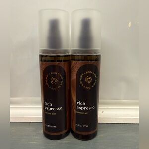 2x Bath & Body Works WELLNESS RICH ESPRESSO perfume fragrance Mist Sprays